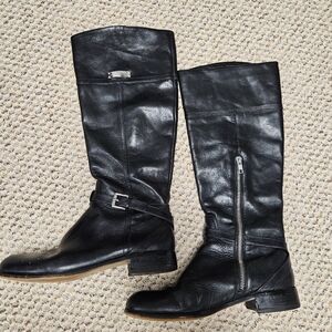 COACH Micha RIding Boots Black Size 8
